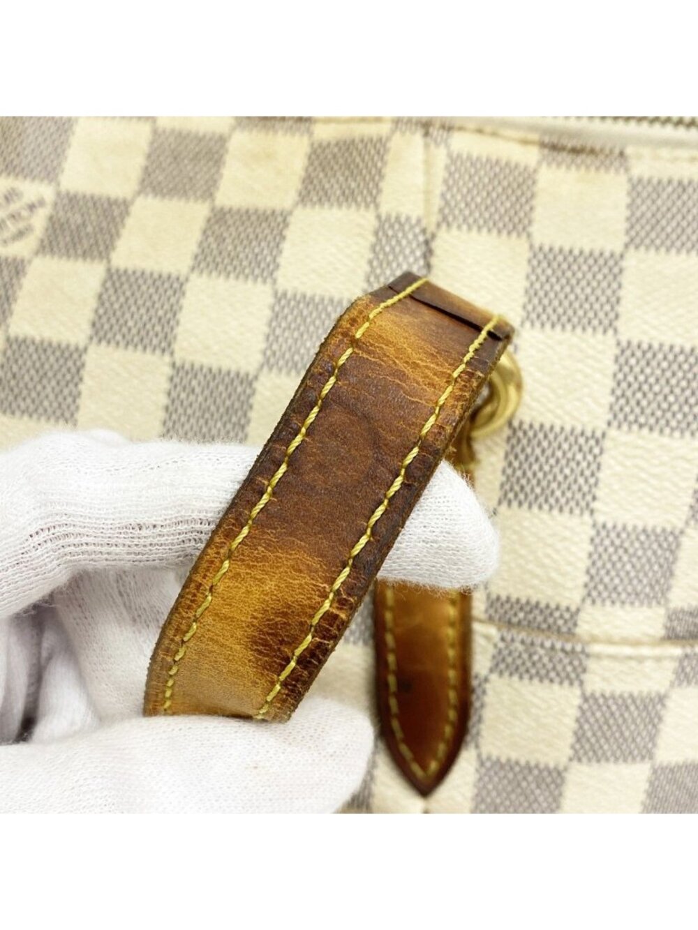 Louis Vuitton Tote Damier Azur Totally MM White - Picture 7 of 10
